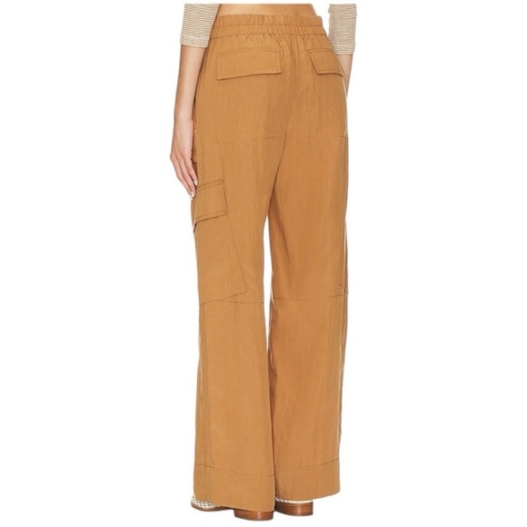 Vince Mid Rise Fluid Cargo Trouser in Nile Size 8 - Picture 4 of 8